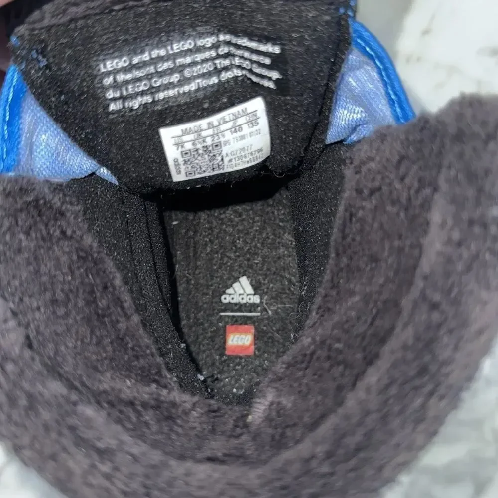 Adidas x LEGO Winterplay Winter Boots Shock Blue Red Sz 7